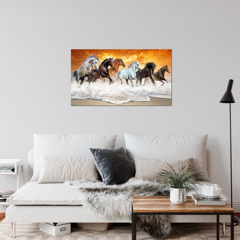 Wandbilder Wohnzimmer XXL Pferde Moderne Bilder Tiere
